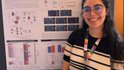 Amanda Barreto (Graduate Student in the Musah Lab) presents an award winning poster at the 2025 International Podocyte Conference