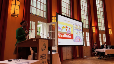 Yasmin Roye presenting the 2025 International Podocyte Conference